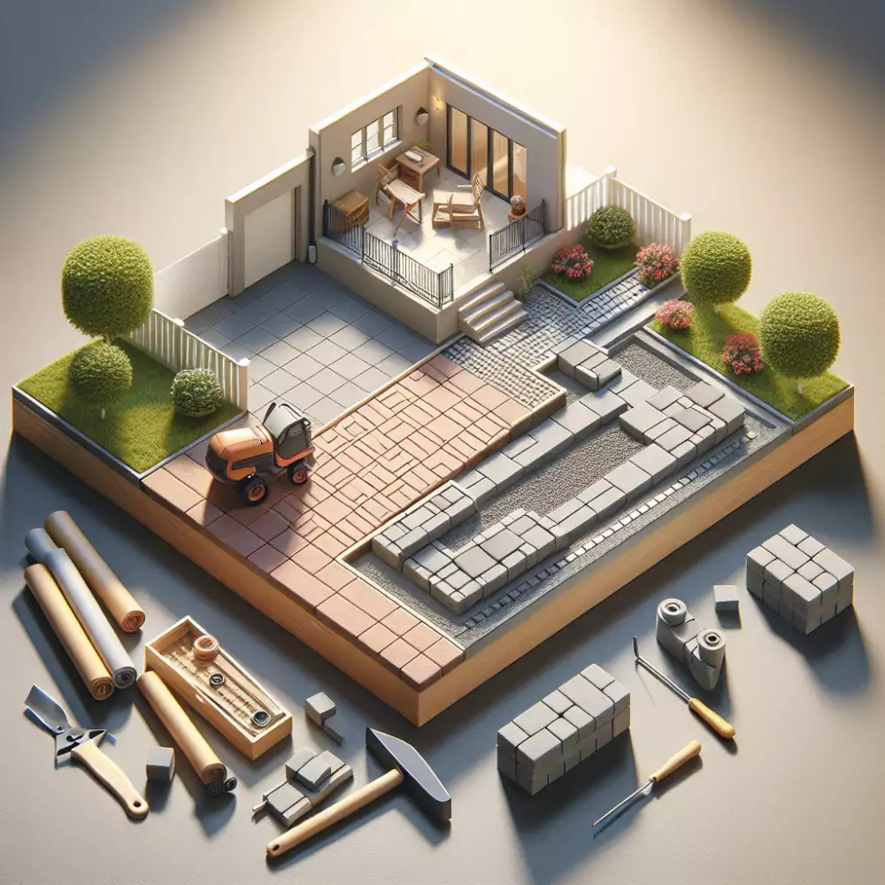 položení zámkové dlažby